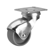 Полипропиленово мебелно колело Alex завиващо с планка  30 мм, 15 кг, H-BP 3-0016 - product - 048 ALX 188