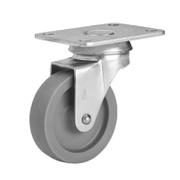 Полипропиленово мебелно колело Alex завиващо с планка  40 мм, 22 кг, B-BP 3-0001 - product - 048 ALX 195