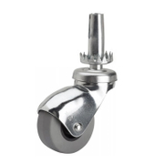 Полипропиленово мебелно колело Alex с каучуков бандаж, завиващо, с щифт  40 мм, 17 кг, H-PGI 1-0290 - product - 048 ALX 198