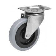 Колело промишлено Alex полиамидно с полиуретанов бандаж завиващо с планка и плъзгащ лагер 80 мм, 80 кг, ZVI-PGA 2-1319 - product - 048 ALX 307