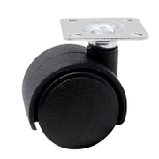 Полиамидно мебелно колело Alex сдвоено, завиващо, с планка  50 мм, 50 кг, DK 1-0129 - product - 048 ALX 342