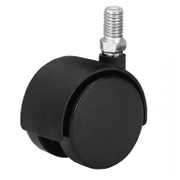 Полиамидно мебелно колело Alex сдвоено, завиващо, с болт  50 мм, 50 кг, DK 1-0125 - product - 048 ALX 390