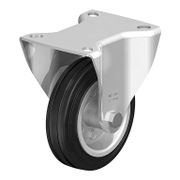 Колело промишлено Blickle метално с каучуков бандаж незавиващо с планка 100 мм, 70 кг, B-VE 100R - product - 048 BKL 090