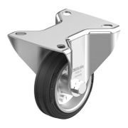 Колело промишлено Blickle метално с каучуков бандаж незавиващо с планка 80 мм, 50 кг, B-VE 80R - product - 048 BKL 092