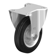 Колело промишлено Blickle метално с каучуков бандаж незавиващо с планка 160 мм, 135 кг, B-VE 160R - product - 048 BKL 105