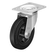 Колело промишлено Blickle полипропиленово с каучуков бандаж завиващо с планка 160 мм, 135 кг, LE-VPP 160R - product - 048 BKL 101