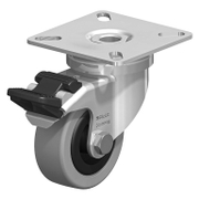 Полиамидно мебелно колело Blickle с каучуков бандаж, с планка и спирачка  50 мм, 40 кг, LPA-VPA 50G-FI - product - 048 BKL 125