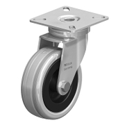 Стоманено мебелно колело Blickle с каучуков бандаж, завиващо, с планка  75 мм, 60 кг, LPA-VPA 75G - product - 048 BKL 123