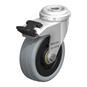 Колело промишлено Blickle полипропиленово завиващо с отвор и спирачка 75 мм, 60 кг, LRA-VPA 75K-FA-FI - product - 048 BKL 382