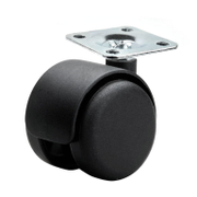 Полиамидно мебелно колело Kama сдвоено, завиващо, с планка  50 мм, 40 кг - product - 048 KMA 461