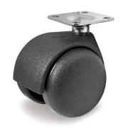 Полиамидно мебелно колело Tellure Rota сдвоено, завиващо, с планка  50 мм, 30 кг, Series 34 - product - 048 MIP 120