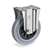 Колело промишлено Tellure Rota полипропиленово с каучуков бандаж, незавиващо с планка 150 мм, 130 кг, Series 22 - product - 048 MIP 222