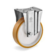 Колело промишлено Tellure Rota полиамидно с полиуретанов бандаж незавиващо с планка 100 мм, 200 кг, Series 66 - product - 048 MIP 277