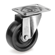 Колело промишлено Tellure Rota от термореактивна смола завиващо с планка 100 мм, 200 кг, Series 67 - product - 048 MIP 278