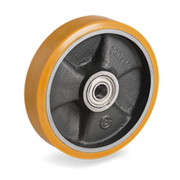 Колело промишлено Tellure Rota чугунено с полиуретанов бандаж  200 мм, 380 кг, Series 65 - product - 048 MIP 356