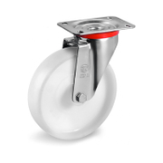 Колело промишлено Tellure Rota полиамидно завиващо с планка 100 мм, 200 кг, Series 68 - product - 048 MIP 353