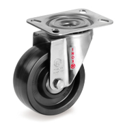 Колело промишлено Tellure Rota от термореактивна смола завиващо с планка 80 мм, 150 кг, Series 67 - product - 048 MIP 390