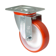 Колело промишлено Tellure Rota полиамидно с полиуретанов бандаж завиващо с планка и ролков лагер 100 мм, 170 кг, Series 60 - product - 048 MIP 402