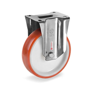 Колело промишлено Tellure Rota полиамидно с полиуретанов бандаж незавиващо с планка INOX 80 мм, 120 кг, Series 60 - product - 048 MIP 420