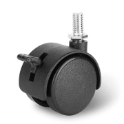 Полиамидно мебелно колело Ningbo Calatic Hardware Co сдвоено, завиващо, с болт и спирачка  50 мм, 40 кг, PA - product - 048 VLR 465