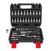 Гедоре комплект BGS вложки с тресчотка и накрайници  46 бр., 4-13 мм, 1/4 - product - 050 BGS 107