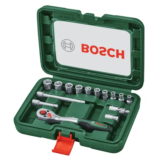 Гедоре комплект Bosch вложки с тресчотка  15 бр., 5-13 мм х 1/4"