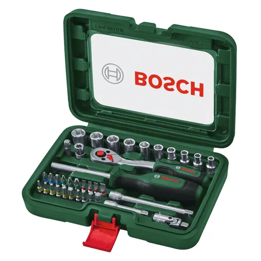 Гедоре комплект Bosch вложки с тресчотка  37 бр., 5-13 мм х 1/4"