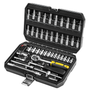 Гедоре комплект Topmaster вложки с тресчотка и накрайници  46 бр., 4-14 мм, 1/4 - product - 050 EMC 107