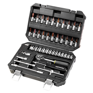Гедоре комплект Topmaster вложки с тресчотка и накрайници 4-14 мм х 1/4", 46 бр.