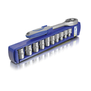 Гедоре комплект Erba вложки с тресчотка  11 бр., 9-19 мм х 1/2 - product - 050 ERB 110