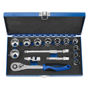 Гедоре комплект Heytec вложки с тресчотка  15 бр., 5-24 мм, 3/8, 50842-3015 - product - 050 HCO 130