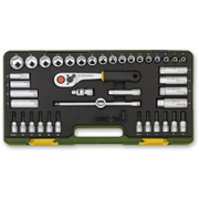 Гедоре комплект Proxxon вложки с тресчотка и накрайници  44 бр., 6-24 мм х 3/8 - product - 050 PRN 056