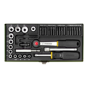 Гедоре комплект Proxxon вложки с тресчотка и накрайници  38 бр., 4-14 мм x 1/4 - product - 050 PRN 118