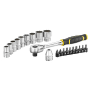 Гедоре комплект Stanley вложки с тресчотка и накрайници  22 бр., 5.5-14 мм x 1/4, FMMT82679-0 - product - 050 STY 134