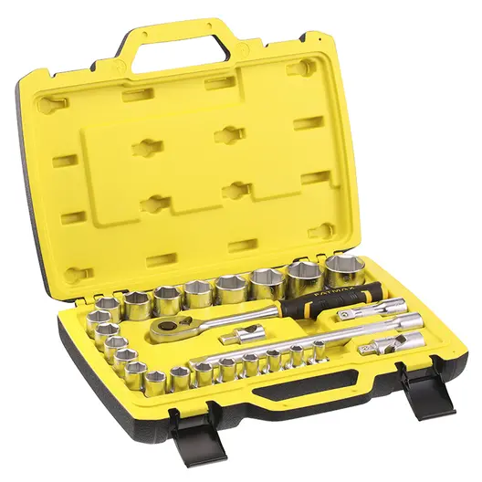 Гедоре комплект Stanley вложки с тресчотка  26 бр., 8-34 мм х 1/2", FMMT82685-1