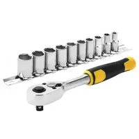 Гедоре комплект Stanley вложки с тресчотка  11 бр., 5.5-14 мм x 1/4", STMT82666-0