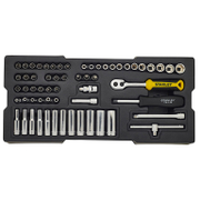 Гедоре комплект Stanley вложки с тресчотка и накрайници  60 бр., 4-14 мм х 1/4, STMT1-74175 - product - 050 STY 145