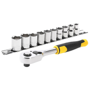 Гедоре комплект Stanley вложки с тресчотка  11 бр., 8-17 мм x 3/8, STMT82670-0 - product - 050 STY 142