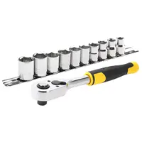 Гедоре комплект Stanley вложки с тресчотка  11 бр., 8-17 мм x 3/8", STMT82670-0