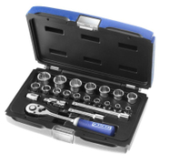 Гедоре комплект Expert вложки с тресчотка  22 бр., 6-24 мм х 3/8 - product - 050 TON 060