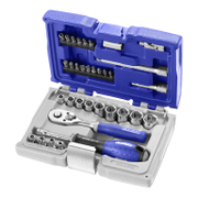 Гедоре комплект Expert вложки с тресчотка и накрайници  34 бр., 4-13 мм х 1/4 - product - 050 TON 078