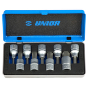 Гедоре комплект Unior вложки с накрайници  9 бр., 5-17 мм х 1/2, 192/14 - product - 050 UNR 105