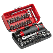 Гедоре комплект Usag вложки с тресчотка и накрайници  38 бр., 5.5-14 мм х 1/4, 609 1/4 EBP - product - 050 USG 078