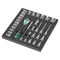 Гедоре комплект Wera вложки с тресчотка  31 бр., 1/2", 9722