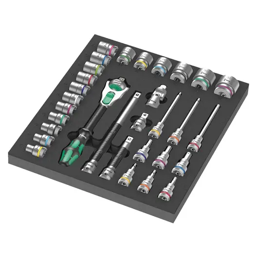 Гедоре комплект Wera вложки с тресчотка  31 бр., 1/2", 9722