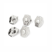 Скоба за метални въжета QD Rigging China тип жабка, единична  ф 3х17 мм - product - 053 DMT 183