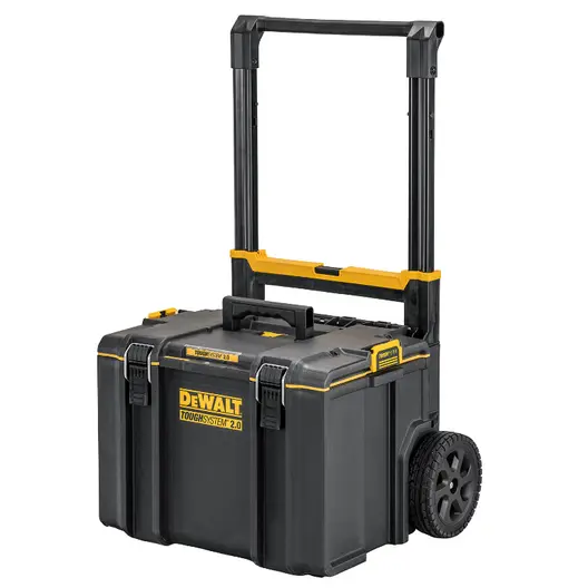 Куфар DeWALT за инструменти пластмасов на колела 550х336х480 мм, 50 кг, черен, Toughsystem 2.0 DS450