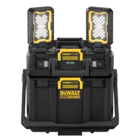 Пластмасов куфар DeWALT за инструменти с фенер без батерия и зарядно, 400х300х360 мм, черен, DWST08061-1