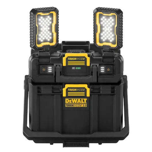 Пластмасов куфар DeWALT за инструменти с фенер без батерия и зарядно, 400х300х360 мм, черен, DWST08061-1