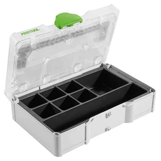Органайзер за консумативи Festool пластмасов с прегради  265x171x71 мм, 5 кг, бял, Systainer3 SYS3 S 76 TRA UNI